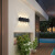 龙代（longdai）LED室外壁灯 旅馆餐厅走道墙壁氛围灯阳台户外长方形防水照明灯LX 4W暖白款