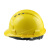 汉盾（HANDUN）HD-HT34 三筋ABS透气安全帽带透气孔 无反光条 新旋钮帽衬Y型下颚带黄色 1顶