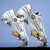 安濌梅西猎鹰X21足球鞋男人工草地训练鞋MG短钉C罗耐磨防滑运动鞋 158白月 35