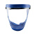俱威 防护面罩一体式高清隔离防雾透明骑行运动面罩 JWFH-16UC  蓝框白片（升级版高清款1个）