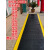 黄色警示边防滑垫工厂车间仓库过道加厚橡胶垫消防安检牛筋地板垫 绿铜钱纹（牛筋加厚3.0mm） 【1.6米宽*1米长】