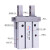 手指气缸夹爪mhz2-16D20D25D10D32D气动机械手配件夹子平行夹气爪 浅灰色 基本款 MHZ2-16D