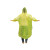 腾驰 一次性雨衣成人透明连体徒步男女便携户外雨披地摊夜市简易防护雨衣服颜色随机发 10件 带帽绳