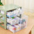科语家用药箱家庭装药品收纳盒抽屉式透明大容量家用 4层-牛油果绿