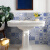 青花瓷花砖北欧现代厨房卫生间墙面背景花片300深蓝色仿古砖瓷砖 青花瓷花砖