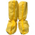 迈恻亦 防酸碱鞋套实验室化学品液体防护靴套pvc防水防滑防滑底脚套 黄色（10双） 均码