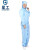 星工（XINGGONG）防静电服 连体带帽无尘洁净服防尘用喷漆防护工作服 蓝色 5XL码