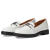 ROCKPORT 休闲单鞋休闲鞋女鞋Kacey Chain舒适商务皮鞋防滑小单鞋 White Leather 标准35/US5