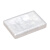 益美得 XFZ023 肥皂盒肥皂碟树脂沥水香皂盘-珍珠白皂碟