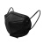 沆瑞 N95防护口罩 高弹透气五层防护加宽高滤熔喷布口罩 黑色1000片