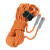 Golmud登山绳防坠落救援绳攀岩动力绳安全绳户外爬山绳子装备RL220橘色12mm100米套管