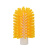 食安库 食品级清洁工具 硬毛管内壁刷头 直径60mm 不含铝杆 黄色 32606