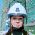 中国建筑安全帽工地高端工程头盔国标白色工作帽领导定制logo 蓝色