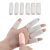 硅胶手指保护套防干裂保湿手指套受伤手指写字防磨手指防痛 白色开口1大1小