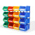 加厚组合式零件盒背挂式储物盒螺丝收纳盒货架分类收纳盒组立式零 加厚款160x100x74mm