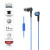 SONY入耳式超低音耳机 MDR-XB50AP/R 美国直邮 蓝色