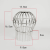 芙蓉花不锈钢天台地漏过滤网110pvc160排水管DN50阳台天沟树叶304防堵罩 304不锈钢网线罩50管B款