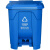 动真格（DONGZHENGE）新国标脚踏分类垃圾桶塑料商用大号四色带盖厨房可回收脚踩垃圾箱 30L脚踏灰色 (其他垃圾)