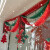 新年红渡鹊桥圣诞节装饰品场景布置吊顶波浪旗拉花彩带挂件拉旗吊饰挂旗 圣诞礼物拉花【8个挂件】