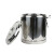 海斯迪克 不锈钢保温桶 摆摊冰粉豆浆奶茶桶 201双层大容量商用饭桶汤桶 单龙头 10L HKWY-22