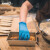 爱马斯丁腈手套耐用型无粉一次性橡胶乳胶检查手套工业实验清洁盒装PVC手套 蓝色加长型丁腈100只BNL S码-小号-42100