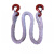 两头扣尼龙吊绳带钩起重吊绳耐磨拖车吊装带吊车吊装绳1-5吨 定制其他规格