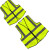 Raxwell SV-3多袋网布拉链款反光背心 工地施工马甲 荧光黄  5件/组 均码  RW8108