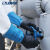 兰浪 SR303 进口厚重型氯丁橡胶防化防有机溶剂耐酸碱化学实验劳保防护手套 72双/箱 蓝色 l 