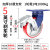 超重型脚轮蓝支架铁芯PU聚氨酯脚轮4寸5寸6寸8寸大载重万向轮 浅黄色