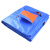 伏兴 篷布防雨布 塑料防水布遮雨遮阳pe蓬布 蓝桔色5米*10米