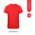 耀王 夏季圆领速干短袖工作服透气舒适t恤企业团建活动衫定制 红色 S 