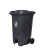 圣路欧C  垃圾桶红色大号脚踏垃圾桶环卫分类物业小区室外户外酒店商用塑料带盖240U-1型号 720*575*1080mm