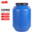 冰禹 废液桶化工桶储水桶 加厚密封蓝圆桶 酵素桶塑料桶法兰桶 25L bf-163