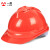 免费印字 一盾三筋安全帽工地国标加厚透气施工建筑工程领导头盔劳保定制Logo 红色 V型透气