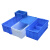 塑料渔箱物流周转养龟养鱼箱厚水池收纳箱宽30cm长方形水槽开模箱 HP7D-蓝色：730*365*260MM