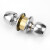 赫思迪格 球形锁 不锈钢加重型 铜锁芯 室内木门铝合金门锁 不带钥匙中心距70MM短舌 HGJ-1630