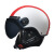 3C认证电动车头盔男女士四季摩托车哈雷半盔冬季款保暖防寒安全帽 棕色短茶镜