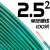 电线电缆国标阻燃 BV1 1.5 2.5 4 6平方单皮单芯铜硬家装 2.5平方 单皮硬线(100米)绿色