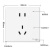 施耐德电气 五孔插座面板10支装 86型墙壁插座五孔套装 皓呈系列白色 新国标