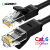 Cable Cat6 Lan Cable UTP RJ45 Net Flat Cable-Black扁线 0.5m