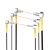 M3/M4/M6光纤传感器放大器L形漫反射探头 对射光纤线NA11双数显 M3弯头对射 FT-310-TZ