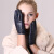 真皮手套冬季女士保暖手套批发户外羊皮手套加绒加厚防风防寒手套 HF351獭兔毛 M