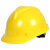柯思捷定制玻璃钢安帽工地男施工建筑工程加厚电力安头盔夏季透气 经典V型黄色