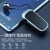 龙麒 K52蓝牙耳机领夹式伸缩来电震动语音报号真无线5.0适用于华为苹果小米开车通用商务型耳机一拖二 银色