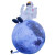 适用于充气月球卡通气模发光中秋节PVC户外美陈月亮玉兔模型宇航员月球 高清3米*2米高月兔靠球+风机+灯