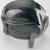 金诗洛KY006 电动防护口罩 防雾霾甲醛主动送风可调可充电 四层过滤 全黑铝网带2片滤芯
