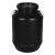 黑桶20L黑桶25升塑料桶黑色瓶子废液桶化工桶遮光避光料 20升黑色广口桶