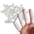 白色指套一次性乳胶手指套工业加厚橡胶防滑劳保美容甲纹绣手指套 超薄切口磨砂S