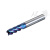 从豫 65度4刃平刀 纳米蓝涂层 数控机床合金刀具 不锈钢平底高硬 立铣刀 2.5*8*D4*50 一支价 