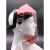 透明头戴式耐高温防护面罩隔热防飞溅面屏工业打磨防尘帆布帽 4毫米高温面罩标准款 需另配安全帽方可使用